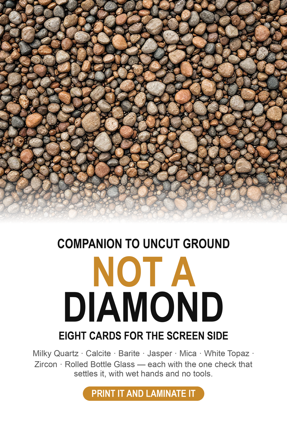 Cover of the Not a Diamond card deck